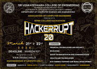 Hackerrupt 20 Hackathon Poster